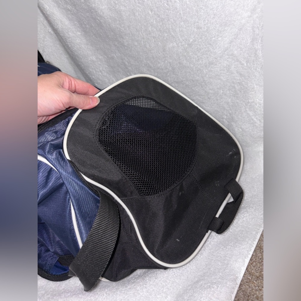 Nike Midnight Blue Duffel Bag with White Accents - Picture 3 of 7